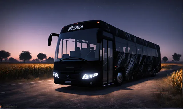 MB Travego 16 Black Bus Simulator Ultimate Bus Skin